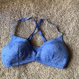 Aerie Blueberry Crossover Bra